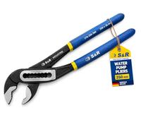 S&R Pince Multiprise 250mm Cle serre tube. Pince pompe à eau 250mm Clef plombier pour serrage rapide et répartion Tuyaux