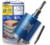 S&R Scie Cloche Diamant Béton 68mm, Trépan Beton 68 Sds-Plus M22