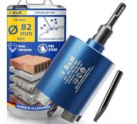S&R Scie Cloche Diamant Béton 82mm, Trépan Béton 68 Sds-Plus M22