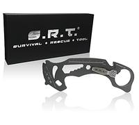 S.R.T. Outil de sauvetage de survie - Outil multifonction de sauvetage automobile 14 fonctions de qualité supérieure pour le transport quotidien des applications de protection personnelle avec