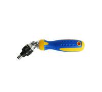 S&R Tournevis Magnetique Porte-embouts à Cliquet 1/4 réglable rotation 180°, angle de 0 à 90°