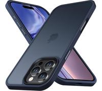 S¿¿rie Coque pour iPhone 16 Pro, [Protection de Qualit¿¿ Militaire] [Dos Translucide Mat] ?tui Housse PC Rigide R¿¿sistante aux Chocs, Design ¿¿l¿¿gant Mince Protection Compl¿¿te L¿¿g¿¿re, Bleu