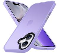 S¿¿rie Coque pour iPhone 16, [Protection de Qualit¿¿ Militaire] [Dos Translucide Mat] ?tui Housse PC Rigide R¿¿sistante aux Chocs, Design ¿¿l¿¿gant Mince Protection Compl¿¿te L¿¿g¿¿re, Violet