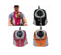 (S,Rose)Travel Pet Dog Carrier Puppy Travel Mesh Backpack Front Portable Shoulder Bag