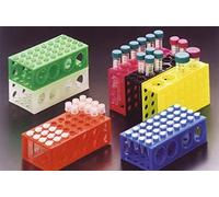 S.S.I. 5420-26 Polypropylene Réversible Multiface pour Tubes et Microtubes, Configuration B, Jaune, 195mm x 100mm x 100mm