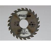 S&S-Shop Lame de scie circulaire en acier trempé et diamant - 24 dents - Ø 100 mm x 30 mm - Scie circulaire pour bois et plastique - Durable jusqu'à 50 fois plus que les lames standard