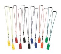 S&S Worldwide Arbiter Lot de 12 sifflets et cordon sans peluche