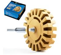 S SATC 1 roue de gomme de 10,2 cm avec adaptateur en caoutchouc pour retirer les autocollants, les autocollants, les autocollants à rayures