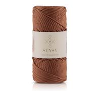 S SENSY - Corde de macramé Premium de 1,5 mm 150 m en polyester 100 % en polypropylène - Corde pour sac à crochet - Fil à crocheter pour tricoteur - Cadeau (Cuivre)