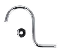 S Shaped Gooseneck Shower Arm | 1/2 Inch NPT Stainless Steel Extension Arm | Shower Head Arm for Bathroom/Home/Wall Mount | Easy Install, No Tools Needed (233 electroplating)