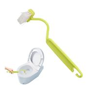 S-Shaped Toilet Scrubber - Soft Bristle Rim Brush, Angled Corner Cleaner with Ergonomic Handle, Multi-Functional Hygiene Tool Including Bathroom, Toilet Maintenance Accessory for Deep Cleaning
