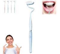 S Shaped Toothbrush, Multi-Functional S-Shaped Toothbrush, Scientific Vertical Brush Comprehensive Care for Teeth and Gums, Ultra-Clean Adult Soft toothbrushes (1PC-B)