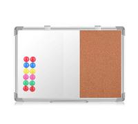 S SIENOC 100 * 50cm combinaison Tableaux blancs Tableau Blanc Grandes cartes d'avis de chiffon sec pour le bureau de l'école avec 12 Magnetes