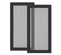 S SIENOC 2 x 120 mm * 240 mm PC châssis d'ordinateur Ventilateur Refroidisseur boîtier de Filtre à poussière Grille Anti-poussière, magnétique (2x120 mm * 240 mm, Noir)