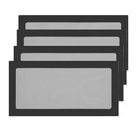 S SIENOC 4 x 120 mm * 240 mm PC châssis d'ordinateur Ventilateur Refroidisseur boîtier de Filtre à poussière Grille Anti-poussière, magnétique (4x120 mm * 240 mm, Noir)