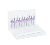 S SIENOC Accessoires 3D | Lot de 10 forets hélicoïdaux en acier tungstène pour imprimante 3D PCB Foret de précision bijoux outils de perçage