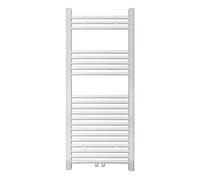 S SIENOC Radiateur de Salle de Bain Sèche-Serviette 1150x500mm Radiateur Tubulaire Vertical Chauffage à Eau Chaude Blanc