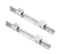 S SIENOC Rails Linéaire SBR12-20 Rail De Glissière Linéaire Axe de Guidage Linéaires 300-1000mm et 2x SBR UU Roulements (2pcs SBR16, 500mm)