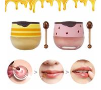 S-SNAIL-OO - Lot de 2 baumes à lèvres au miel, miel et fraise, propolis, hydratant et prévention de la sécheresse et de la sécheresse