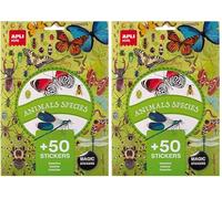 S.STIKERS THEMATIQUES INSECTES 5F Multicolore (Lot de 2)
