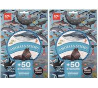 S.STIKERS THEME ANIMAUX MARINS 5F (Lot de 2)