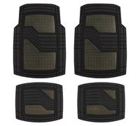 S SUMEX Tapis de Sol en Caoutchouc universels pour Voiture antidérapants et découpables Avant 70 x 50 cm, arrière 40 x 47,50 cm, Gris métallisé