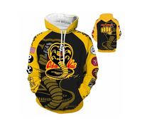 (S)Sweat à capuche The Karaté Kid Cobra Kai 3D animation vêtements cosplay manteau pull hauts