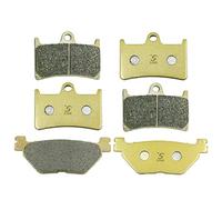 S SYUU moto Fibre de cuivre Plaquettes de Frein Avant et Arrière Compatible avec Yamaha T-Max 530 XP 530 XP 500 2013 2014 2015 2016 FJR 1300 2003 2004 2005 FA252F FA319R