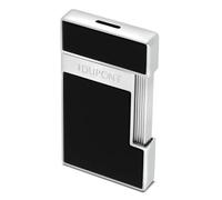 s.t. dupont - briquet slimmy noir et chrome