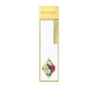 s.t. dupont - briquet twiggy romeo y julieta blanc et doré