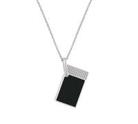 s.t. dupont - collier briquet chrome et noir