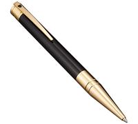 Stylo Bill Dupont Noir Et Doré Initial