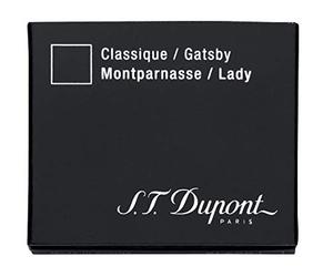 S.T Dupont D-40100 Cartouches de Stylo Plume - Noir, 1 Paquet de 6 unités
