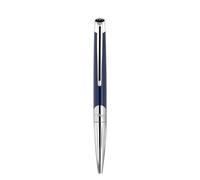 S.T. Dupont Stylo à bille Défi Millennium Argenté/bleu marine brillant