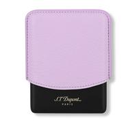s.t. dupont - etui cigarette lilas métal noir