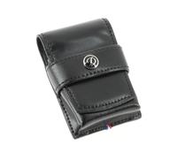 S.T Dupont Line D Étui à briquet en cuir Palladium Noir Taille unique