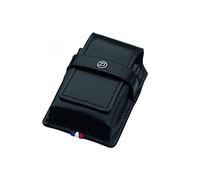 S.T Dupont Line D Étui à briquet en cuir Palladium Noir Taille unique