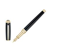 S.T. Dupont Line D Stylo-plume Taille M Noir/doré