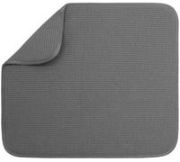 S&T INC. Tapis de séchage absorbant et réversible en microfibre pour cuisine, 40,6 x 45,7 cm, anthracite