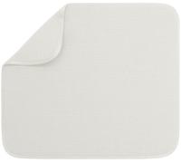 S&T INC. Tapis de séchage de vaisselle, 40,6 x 45,7 cm, tapis absorbant en microfibre pour comptoir de cuisine, tapis de séchage pour vaisselle, ustensiles, casseroles et poêles, grand, crème