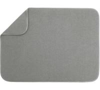 S&T INC. Tapis de séchage de vaisselle XL, 45,7 cm x 61 cm, tapis absorbant en microfibre pour comptoir de cuisine, tapis de séchage pour vaisselle, ustensiles, casseroles et poêles, extra grand, gris