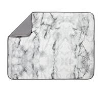 S&T INC. Tapis de séchage pour Vaisselle, Microfibre, marbre, 45,7 x 61 cm