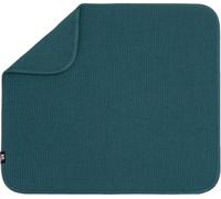 S&T INC. Tapis égouttoir à vaisselle en microfibre très absorbant pour la vaisselle, les ustensiles, les casseroles et les poêles, taille L, 40,6 x 45,7 cm, bleu tapisserie
