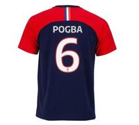 S - T-Shirt - Equipe De France - Pogba Fff - Coton - Manches Courtes - Marine Multicolore