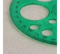 S-TROUBLE 360 degrés rapporteur Tout Rond modèle de règle Cercle Fournitures de Dessin Scolaire