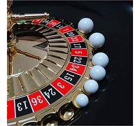 S-TROUBLE 5 pièces Balle de Roulette Russe Casino Roulette Jeu Balle de Remplacement Acrylique Boule Blanche 12/14/16/18/20 / 22mm