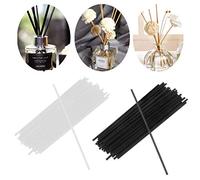 S-TROUBLE 50 pcs 20 cm x 4 mm Fibre bâtons diffuseur aromathérapie Tige Volatile pour la Maison Parfum diffuseur décoration de la Maison