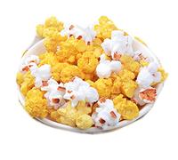 S-TROUBLE 60 Pcs/Pack Popcorns Artificiels Simulation Réaliste Blanc Jaune Faux Aliments Collations Modèle Décoration De Fête Ornement De Bureau