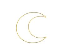 S-TROUBLE Anneaux d'artisanat en métal de Lune Anneaux de capteur de rêves pour couronnes de capteurs de rêves Accessoires de Bricolage de Projet en macramé