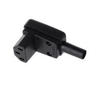 S-TROUBLE Connecteur de câble de Cordon d'alimentation CA 10A 250V coudé à 90 degrés IEC 320 C13